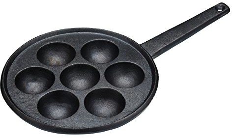 Kitchen Craft żeliwa siedem aebleskiver otworu Danish Pancake patelnia KCDANPAN