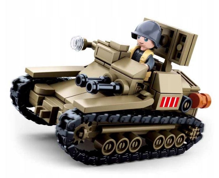 Sluban Klocki Czołg Tankietka Wojsko 183el