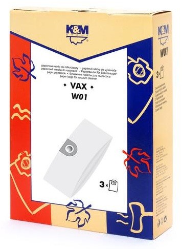 K&M Worek do odkurzacza VAX KM-W01 3 sztuki) W01 W01