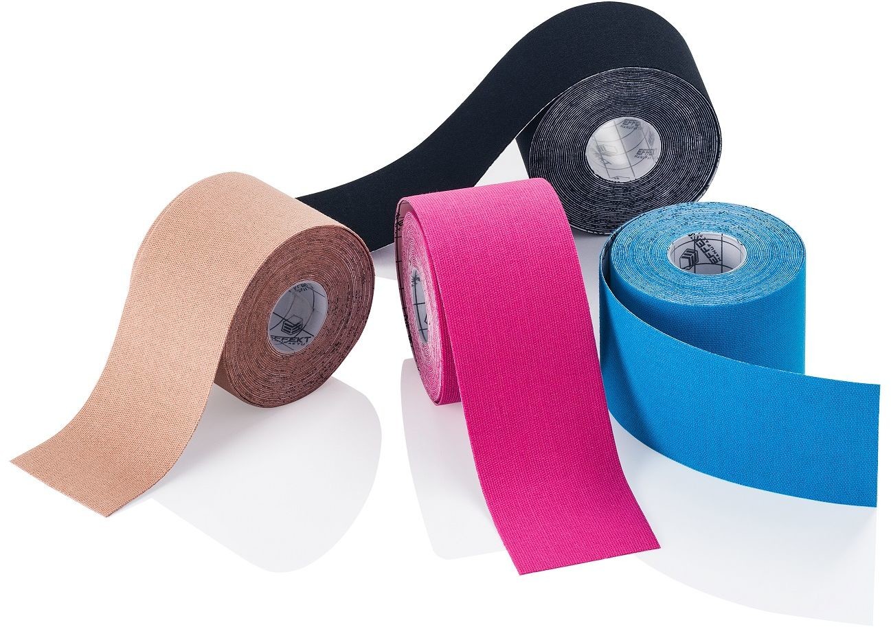 Tape Qmed Wodoodporna, bezlateksowa taśma do kinesiotapingu - medyczny plaster + pudełko (Qmed Kinesiology