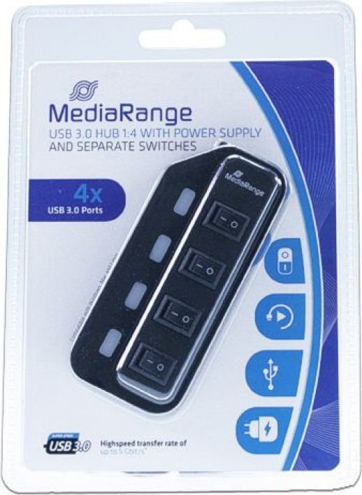 MediaRange HUB USB MediaRange 4-Port USB 3.0 MRCS505