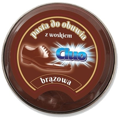 Cluo Cluo pasta do butów puszka brązowa 40ml