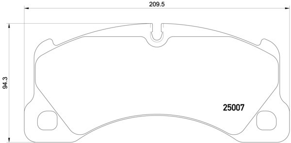 BREMBO KLOCKI HAMULCOWE PORSCHE VW