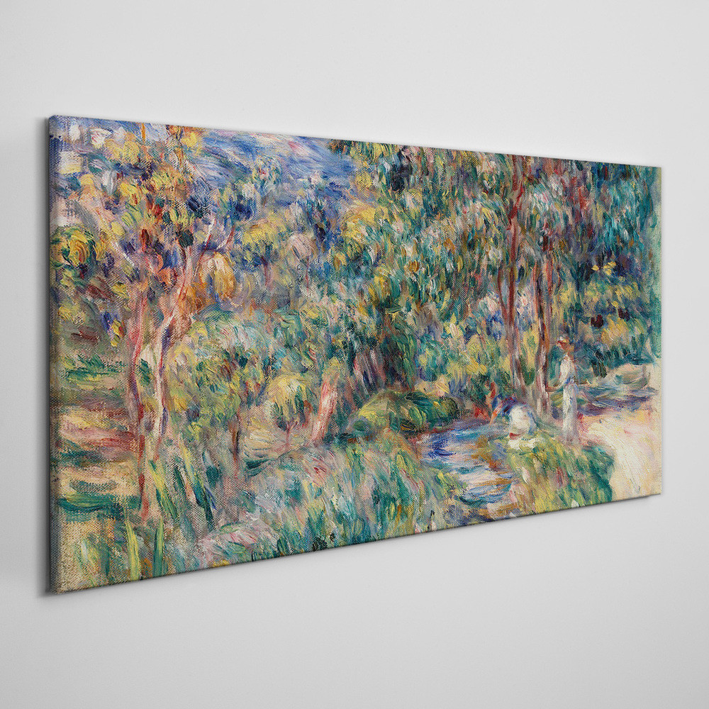 PL Coloray Obraz na Płótnie Abstrakcja las 140x70cm