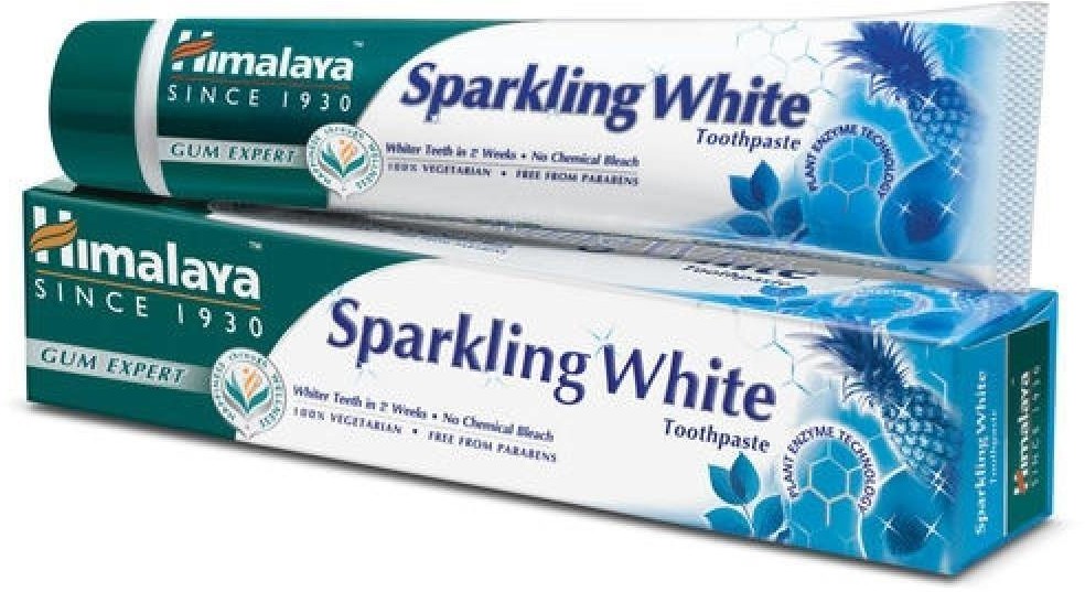 Himalaya Herbals Sparkling White wybielająca pasta do zębów Lśniąca Biel 80g 101026-uniw