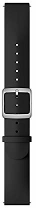 Withings Unisex Adult Scanwatch-20mm Black Silicone FKM Wristband for Scanwatch, czarny, 20mm