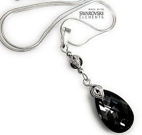 Swarovski Arande piękny naszyjnik SILVER NIGHT SREBRO 1899927756