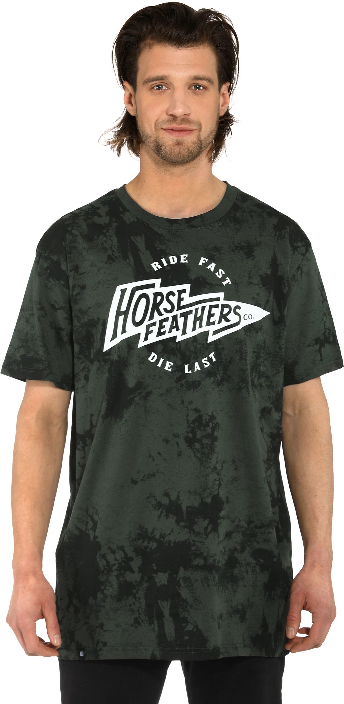 Horsefeathers t-shirt FLASH T-SHIRT Gray Tie Dye)