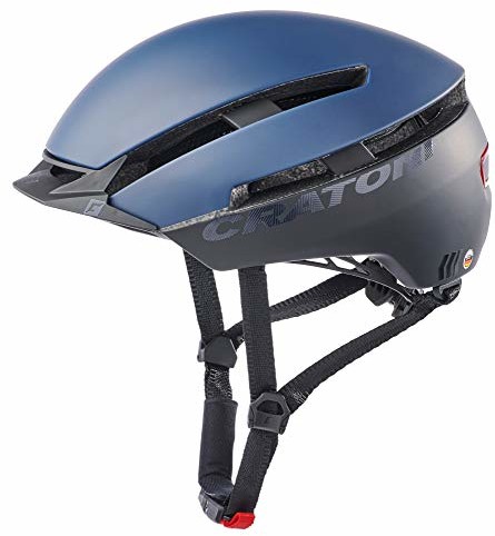 Cratoni Kaski dla dorosłych C-Loom (City), niebieskie/czarne, matowe, rozmiar S/M 111406G1