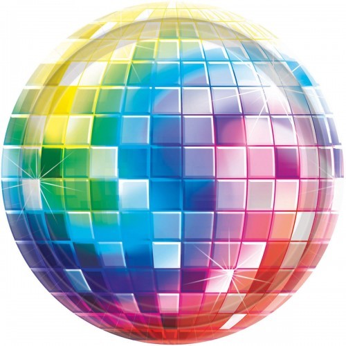 Amscan Talerzyki na Disco Party, Lata 70-te 17,8 cm TALPAP/2188-A