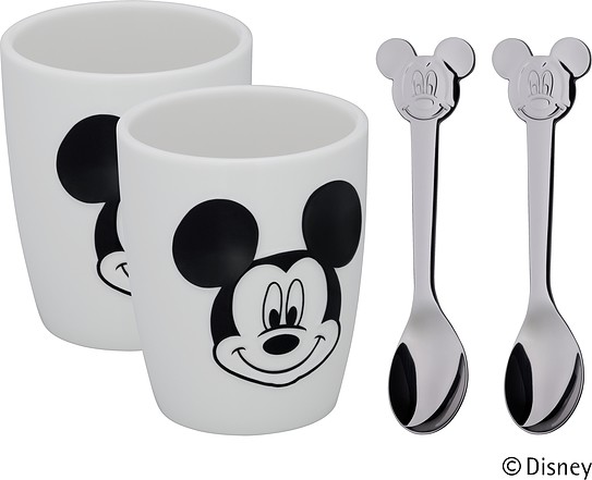WMF dzieci artykuł Disney Mickey Mouse Anniversary zestaw filiżanek M, porcelana, srebrny, 9 cm, 4-jednostek 1296446042