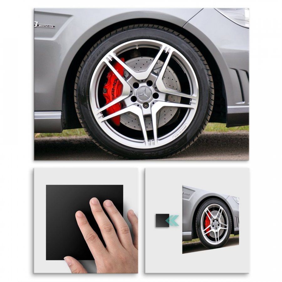 Pix4home Plakat metalowy alufelga Mercedesa L POS-L-01618