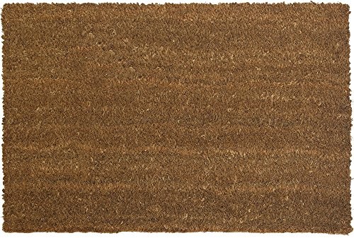 ID MAT ID Matt 406015p Uni dywan naturalny materac z rdzeniem kokosowa mata na podłogę/PCW beż 60 x 40 x 1,5 cm (COCONUNI406015P)
