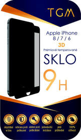 TGM Szkło ochronne 3D pro Apple iPhone 6/7/8 TGM3DAPIP7/8BL) Czarne