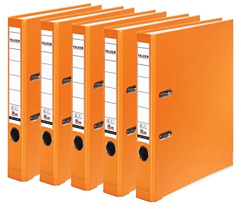 Falken segregator z polipropylenu, DIN A4, kolorowe, pomarańczowy 15047982