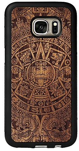 Samsung smartw Northwoods drewniane etui do modelu Galaxy S7 Case pokrowiec Cover pokrowiec ochronny Aztec Dark Calendar 42155.0