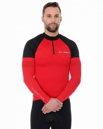 Brubeck Rękawki rowerowe Unisex SB10060 Czerwone