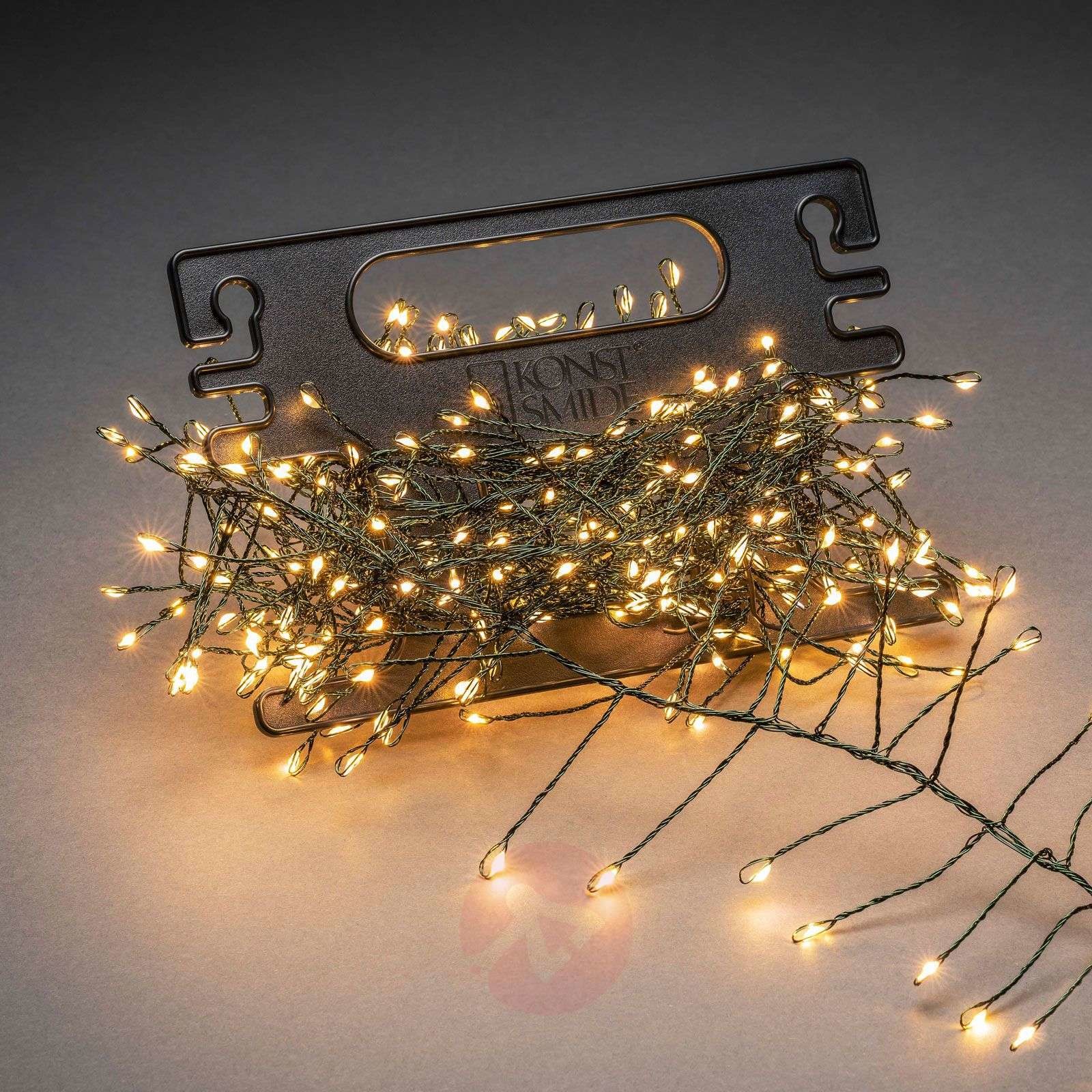 Konstmide CHRISTMAS Łańcuch świetlny Cluster zielony zwijarka 400-pkt.