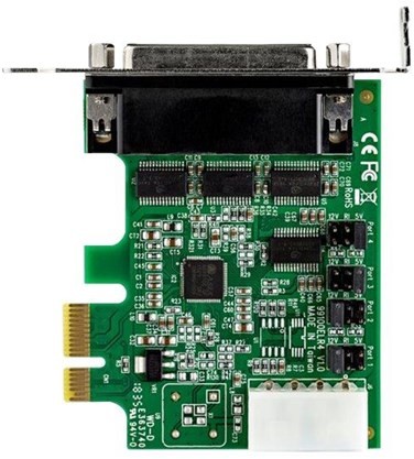 StarTech com 4 Port PCI Express RS232 Serial Adapter Card - 16950 UART - serial adapter