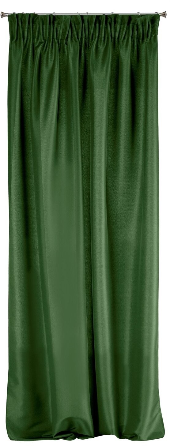 Eurofirany Zasłona RITA ciemnozielona 140 cm x 270 cm