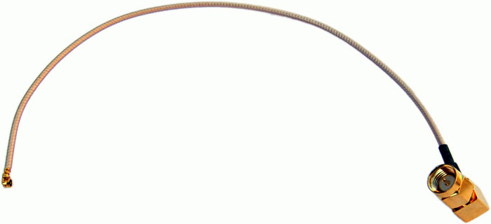 brak danych Pigtail U.FL SMA/m 20 cm) kątow