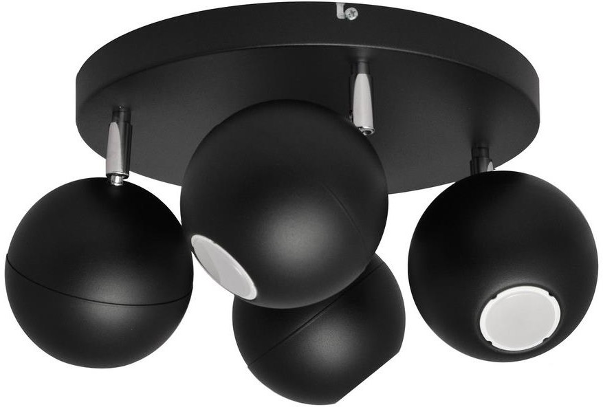 Helam Reflektor MIDWAY 4xGU10/6W/230V czarny