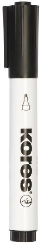 Kores Whiteboard Marker, 3 MM końcówka okrągła, 12 sztuki, czarny 9023800203809