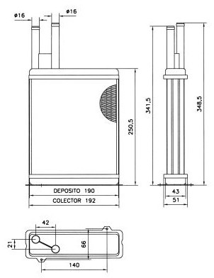 NRF Wymiennik ciepła, ogrzewanie wnętrza 52066