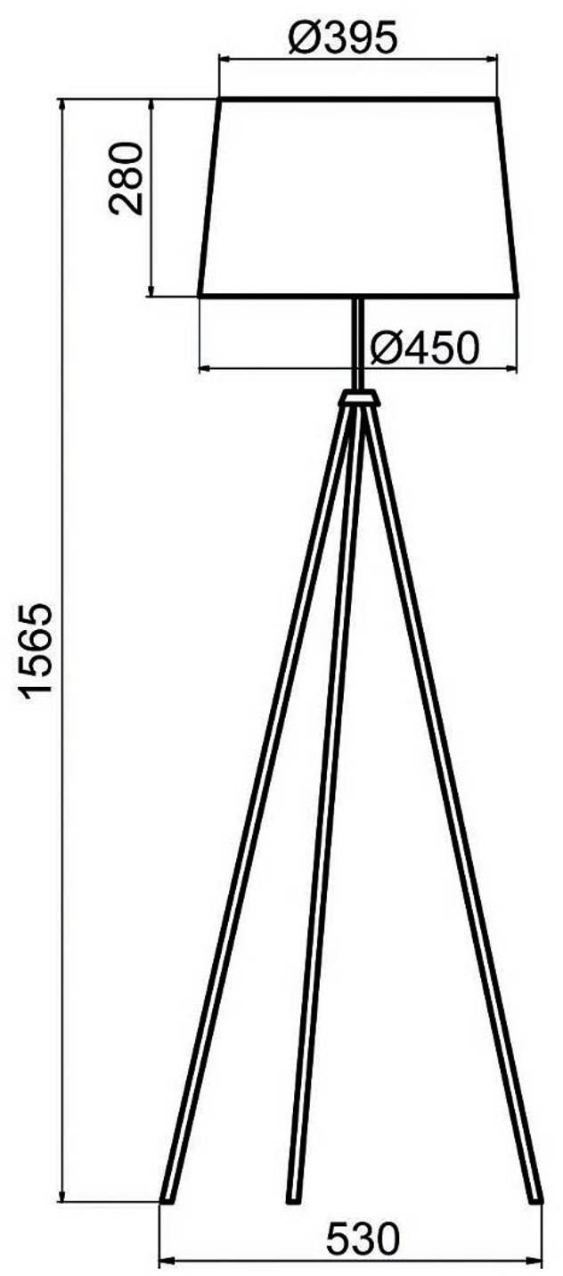 ALUMINOR Aluminor Tropic lampa stojąca chrom kabel czerwony