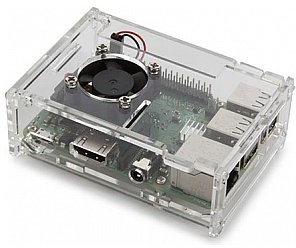 Raspberry PI Velleman Velleman PRZEZROCZYSTA OBUDOWA Z CHŁODZENIEM DO 3B I 3B+ VMP504