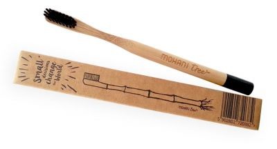 Mohani Bambusowa czarna szczoteczka do zębów Medium