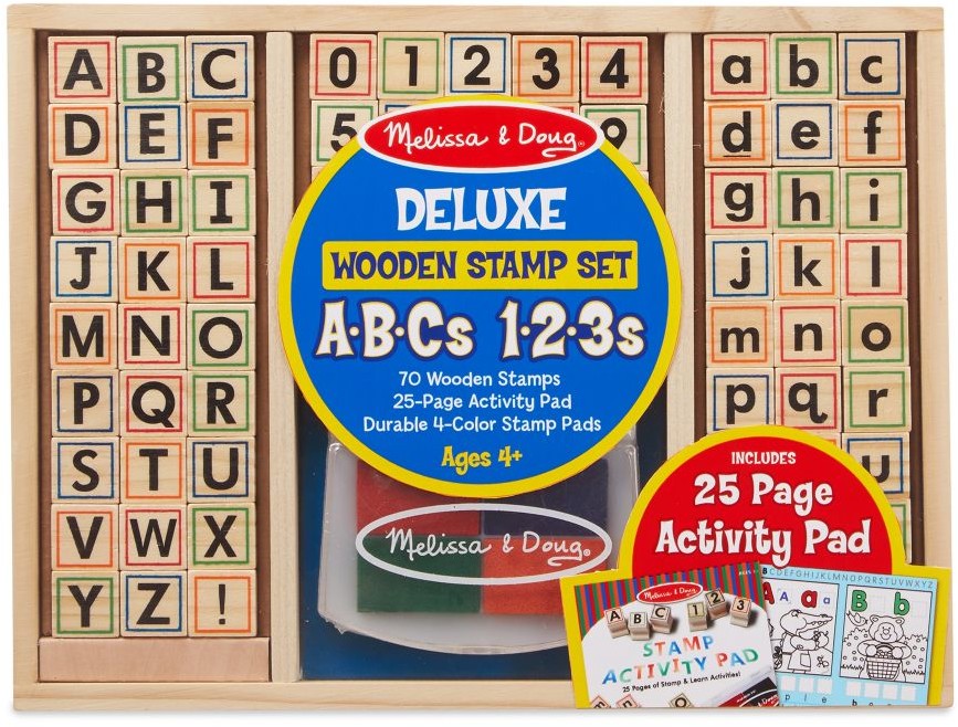 Melissa&Doug Stempelki ABC-123 duży zestaw 40118