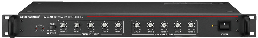 IMG Stage Line PA-24AD 10-drożny rozdzielacz liniowy PA 59008