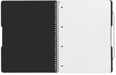 HERLITZ Kołonotatnik A4 80 okładka PP EASY ORGA czarny 0011293073