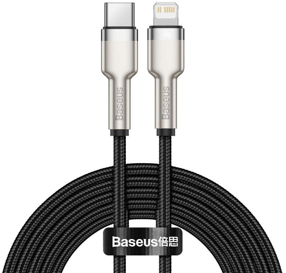 Baseus Kabel przewód Baseus Metal USB-C Type C na Lightning PD 20W 2m Black CATLJK-B01
