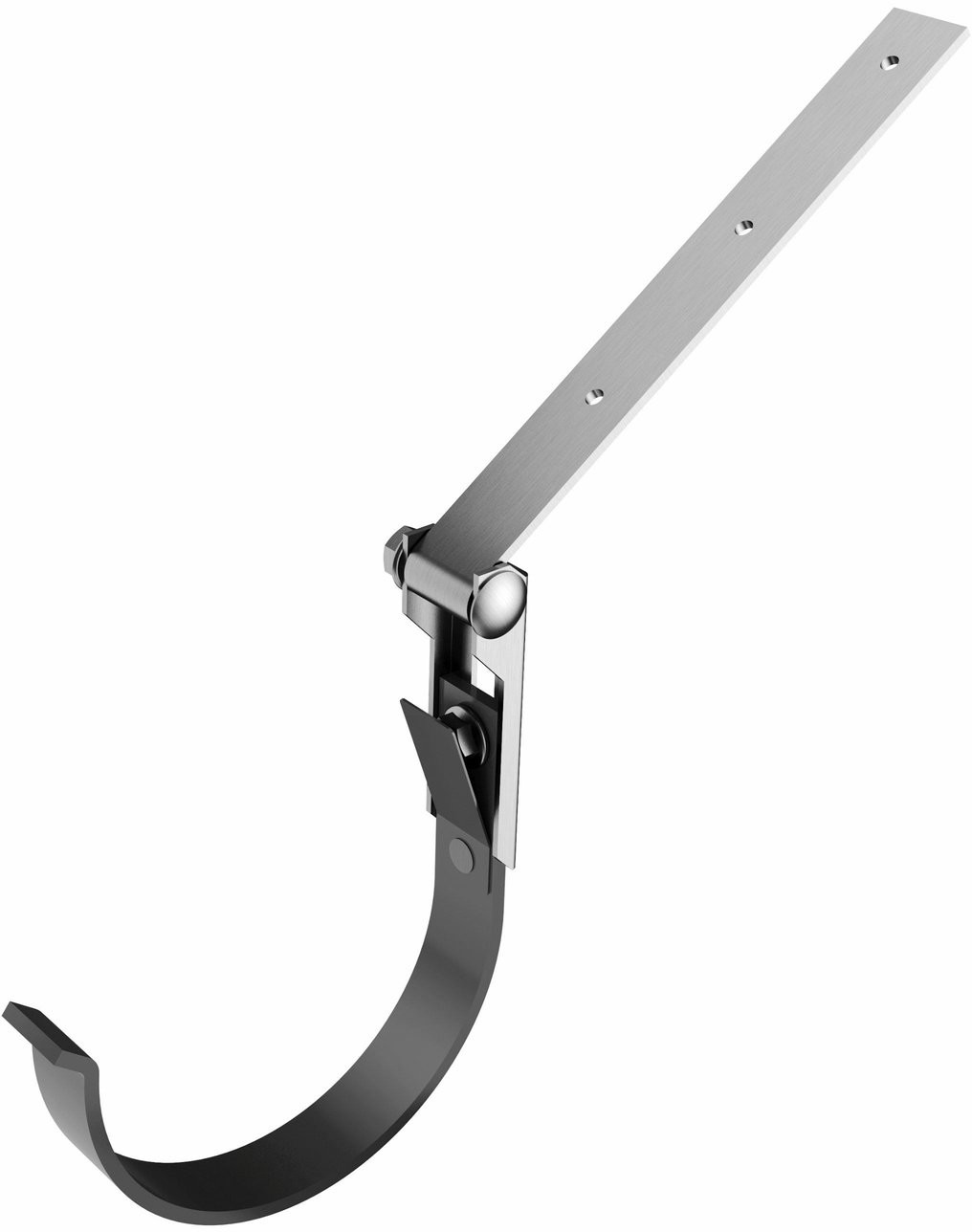Cellfast Hak rynnowy metalowy regulowany 75 mm grafit
