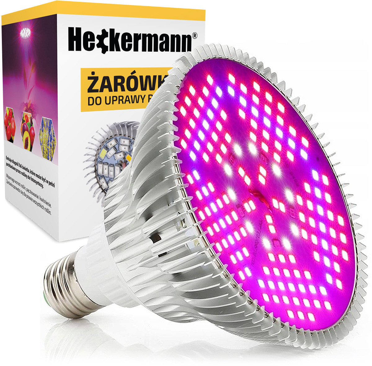 Żarówka Do Wzrostu Roślin E27 150 Led 100W 11250lm