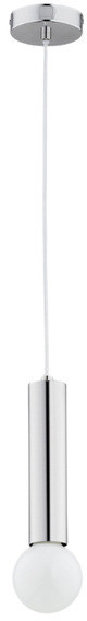 Alfa Sosnowscy Nowoczesna tuba lampa wisząca JAZZ E27 wys. 90cm chrom 60774