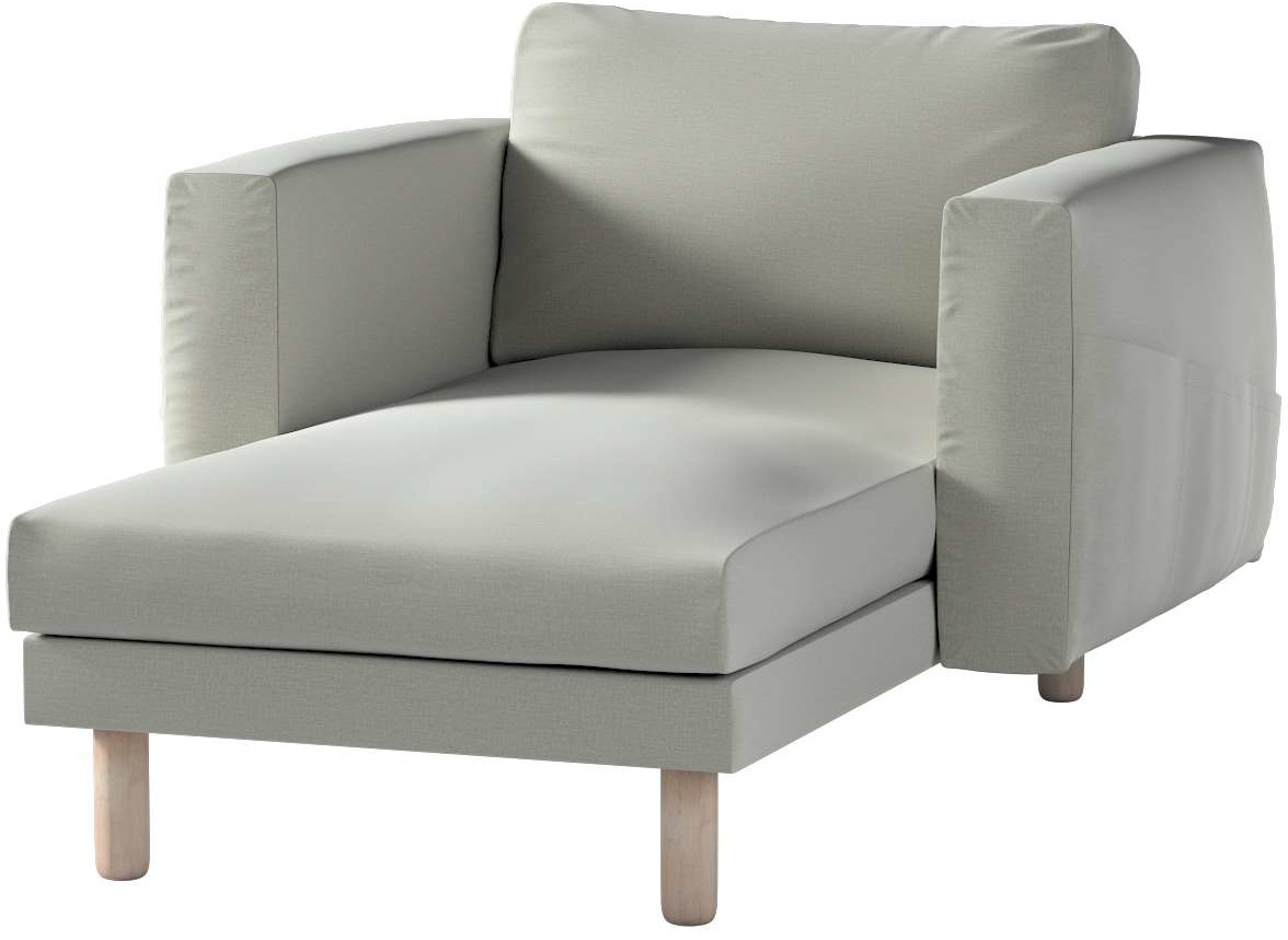 Dekoria pl pl Pokrowiec na szezlong Norsborg z podłokietnikami pastelowo miętowy welwet 110 x 157 x 85 cm Ingrid 1023-705-41