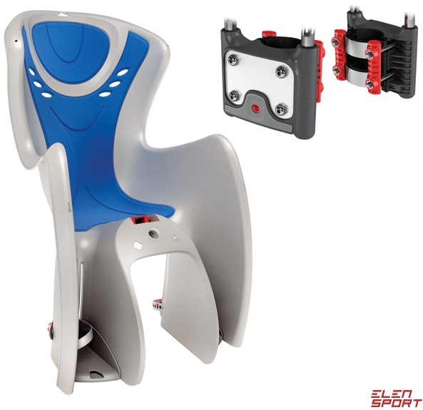 OK Baby Fotelik rowerowy dziecięcy na ramę Bodyguard / Baby Shield Srebrny OKB-BGR-732-SR-NEW