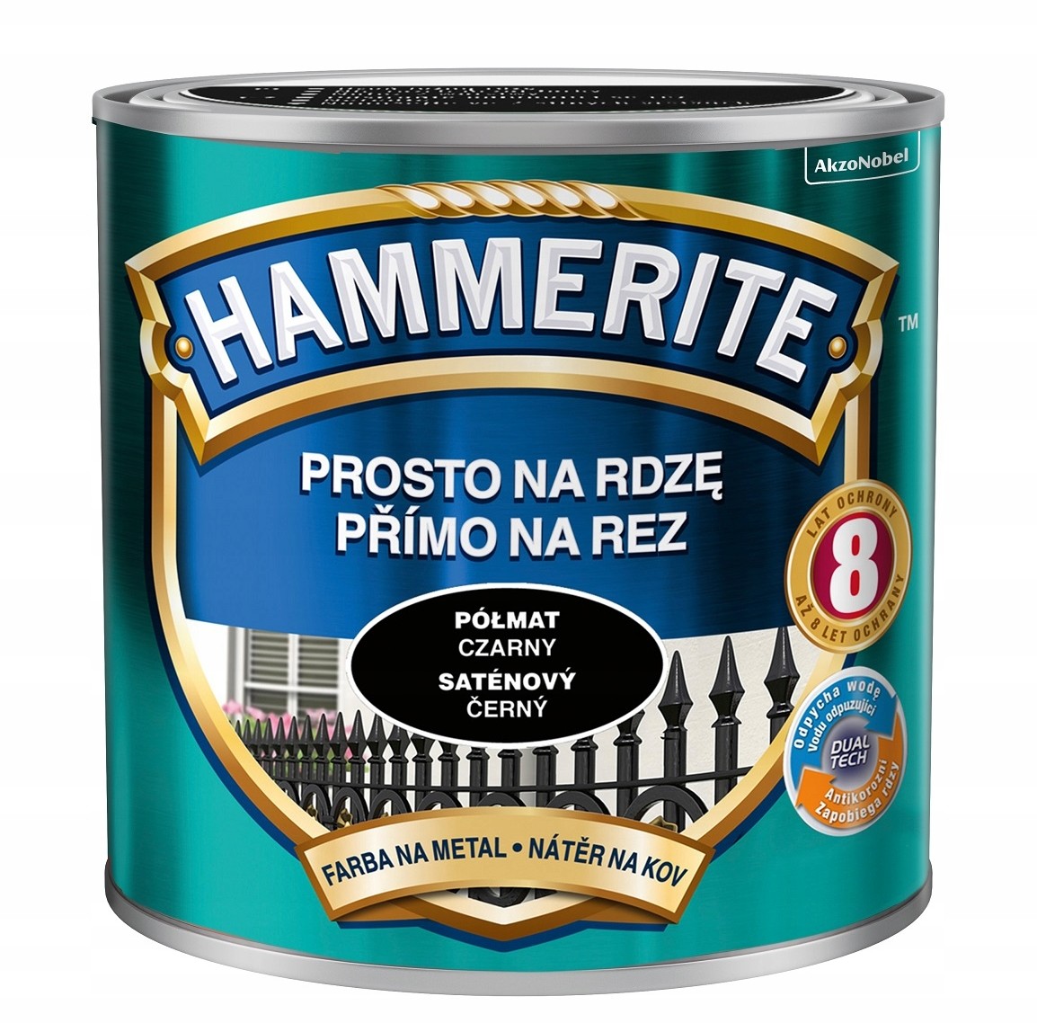 Hammerite Farba Na Rdzę Czarny Półmat 2.5L