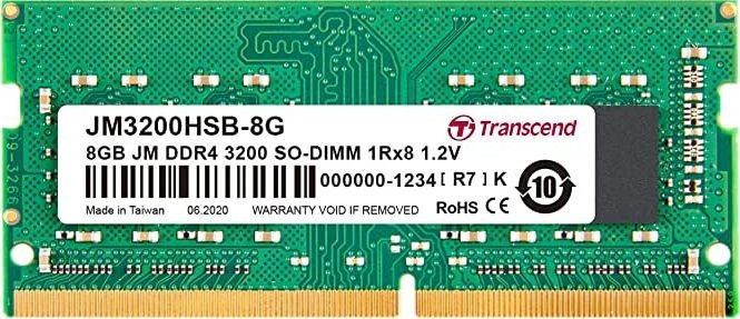 Transcend do laptopa JetRam SODIMM DDR4 8 GB 3200 MHz CL22 JM3200HSB-8G JM3200HSB-8G