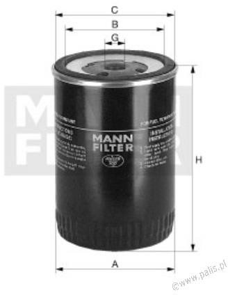 MANN WK 940/42 Filtr Paliwa WK940/42