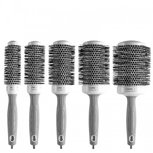 Olivia Garden Ceramic + Ion zestaw 5 ceramicznych szczotek do modelowania włosów z jonizacją | 25mm + 35mm + 45mm + 55mm + 65mm