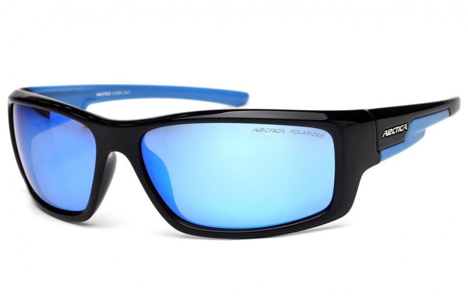 Arctica Okulary S-220A sportowe niebieskie revo polaryzacyjne S-220A