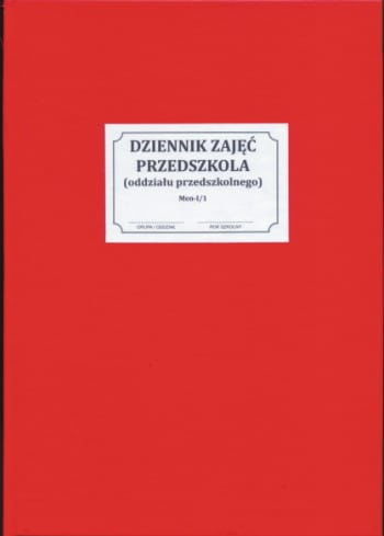 Firma krajewski Dziennik zajęć przedszkola [Men-I/1] Men-I/1