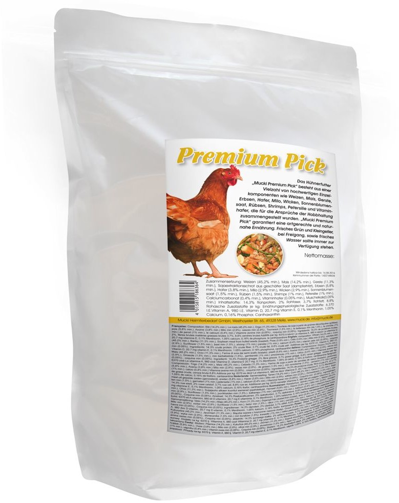 Mucki Premium Pick pokarm dla kur - 15 kg