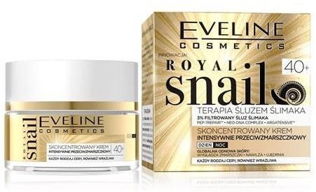 Eveline Royal Snail 40+ terapia śluzem ślimaka skoncentrowany krem intensywnie przeciwzmarszczkowy na dzień i na noc 50ml 64819-uniw