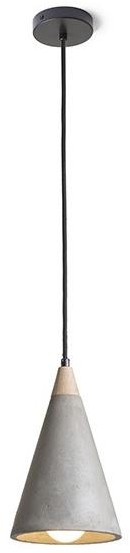 Rendl RED RED - Design R12380 - Żyrandol na lince HEIDI 1xE27/28W/230V beton/drewno