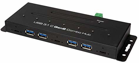 LogiLink USB-C 3.1 Gen 2, 7 portów Combo Hub, wersja przemysłowa UA0319